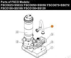Шланг для фильтра картриджного СЕ и насоса SS Emaux FSCO (Е071002) Шланг для фильтра картриджного СЕ и насоса SS Emaux FSCO (Е071002)