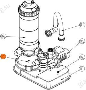 Шуруп М4х35 общей платформы для фильтра картриджного СЕ и насоса SS Emaux (112032649) Шуруп М4х35 общей платформы для фильтра картриджного СЕ и насоса SS Emaux (112032649)