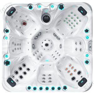Бассейн СПА гидромассажный Passion Spas Excite Mighty Wave, цвет панелей oak grey trim (серый дуб)