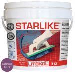 Затирочная смесь Litokol Starlike двухкомпонентная эпоксидная С.370 Ciclamino (цикламен) 5 кг