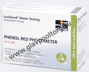 Таблетки для фотометров Lovibond PHENOL RED (рН), 250 шт. (511771BT)