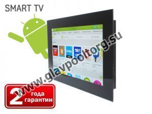 Телевизор Smart TV для ванной и бассейна, диагональ 19" (AVS190SM) - черный