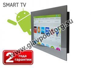 Телевизор Smart TV для ванной и бассейна, диагональ 19" (AVS190SM) - зеркальная рамка