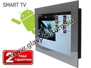 Телевизор Smart TV для ванной и бассейна, диагональ 26" (AVS260SMС) - полностью зеркальный