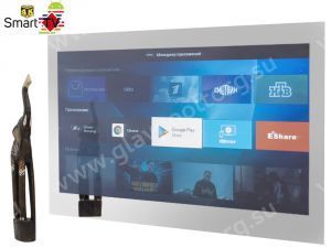 Влагостойкий встраиваемый телевизор для бассейна и ванной 65'' Avel Ultra HD (4K), зеркальный (AVS655SM, Mirror 2022)
