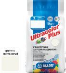 Затирка для швов Mapei Ultracolor Plus, 111 (светло-серый), 5 кг