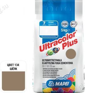 Затирка для швов Mapei Ultracolor Plus, 134 (шелк), 5 кг