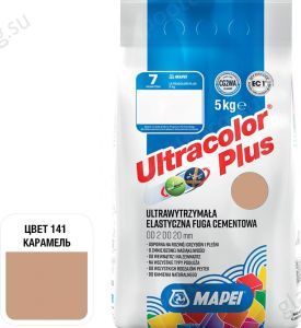 Затирка для швов Mapei Ultracolor Plus, 141 (карамель), 5 кг