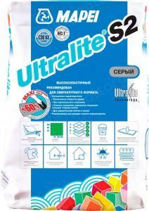 Клей цементный Mapei Ultralite S2 серый, 15 кг