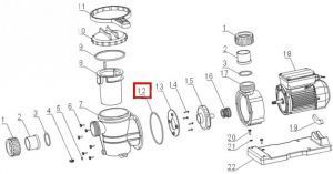 Уплотнительное кольцо корпуса для насоса Aquaviva VWS/STP 150-300