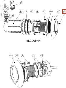 Винт М4х12 для прожектора E-Lumen Compact-N Emaux (03011338) Винт М4х12 для прожектора E-Lumen Compact-N Emaux (03011338)
