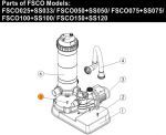 Винт М4х35 платформы для фильтра картриджного СЕ и насоса SS Emaux (112032649)