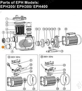 Втулка муфты насоса 75 мм Emaux EPH (430300985)