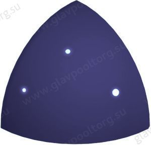 Плитка бордюрная угловая Acepool Azul Oscuro Brillo (905631)