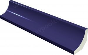 Плитка бордюрная Acepool Azul Oscuro Brillo 244х42 мм (905600)