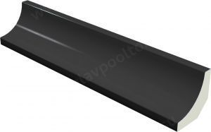 Плитка бордюрная Acepool Negro Brillo 244х42 мм (905602)