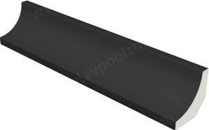 Плитка бордюрная Acepool Negro Matt 244х42 мм (905546)