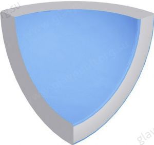 Плитка бордюрная угловая Acepool Azul Matt (905609)