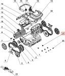 Заднее тормозное колесо для робота пылесоса Wybotics WY200